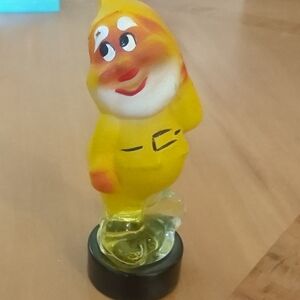 Russian 1970s Glass Gnome Figurine Decorative Perfume Bottle